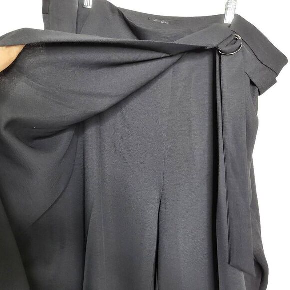 City Chic Wrap Up Cropped Black Pants Size XXL/24 - Picture 8 of 12